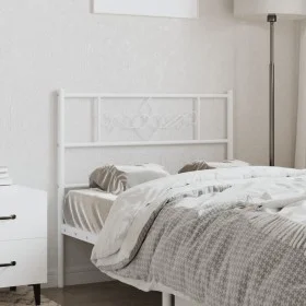 White metal headboard 75 cm by , Headboards and footboards - Ref: Foro24-355342, Price: 23,58 €, Discount: %