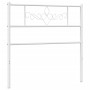 Cabecero de metal blanco 75 cm de , Cabeceros y pies de cama - Ref: Foro24-355342, Precio: 23,93 €