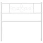 Cabecero de metal blanco 75 cm de , Cabeceros y pies de cama - Ref: Foro24-355342, Precio: 23,58 €, Descuento: %