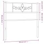 Cabecero de metal blanco 75 cm de , Cabeceros y pies de cama - Ref: Foro24-355342, Precio: 23,58 €, Descuento: %