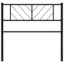 Cabecero de metal negro 100 cm de , Cabeceros y pies de cama - Ref: Foro24-372208, Precio: 23,81 €, Descuento: %