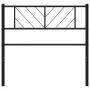 Kopfteil aus schwarzem Metall, 100 cm von , Kopf- und Fußteile - Ref: Foro24-372208, Preis: 23,46 €, Rabatt: %