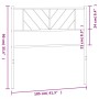 Kopfteil aus schwarzem Metall, 100 cm von , Kopf- und Fußteile - Ref: Foro24-372208, Preis: 23,81 €, Rabatt: %