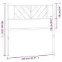 Kopfteil aus schwarzem Metall, 100 cm von , Kopf- und Fußteile - Ref: Foro24-372208, Preis: 23,46 €, Rabatt: %