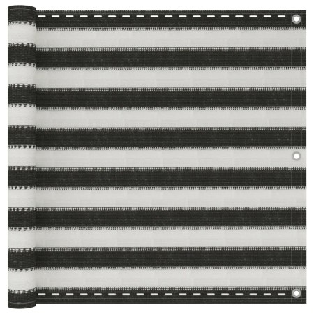 HDPE-Balkonmarkise 90x400 cm Anthrazitgrau und Weiß von vidaXL, Sonnenschirme - Ref: Foro24-42318, Preis: 14,47 €, Rabatt: %