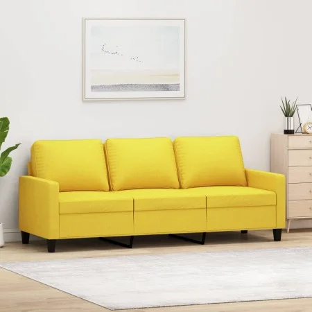 3-Sitzer-Sofa aus hellgelbem Stoff, 180 cm von , Sofas - Ref: Foro24-359176, Preis: 250,24 €, Rabatt: %