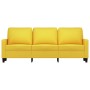 3-seater light yellow fabric sofa 180 cm by , Sofas - Ref: Foro24-359176, Price: 265,90 €, Discount: %