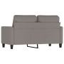 2-seater sofa in taupe gray fabric 120 cm by , Sofas - Ref: Foro24-359162, Price: 197,31 €, Discount: %
