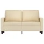 2-seater cream fabric sofa 120 cm by , Sofas - Ref: Foro24-359157, Price: 208,07 €, Discount: %
