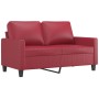 Sofa set with cushions 4 pieces red synthetic leather by , Sofas - Ref: Foro24-3201406, Price: 643,50 €, Discount: %