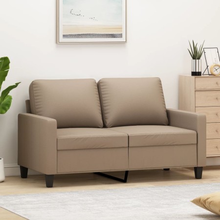 2-Sitzer-Sofa aus cappuccinofarbenem Kunstleder, 120 cm von , Sofas - Ref: Foro24-359136, Preis: 185,01 €, Rabatt: %