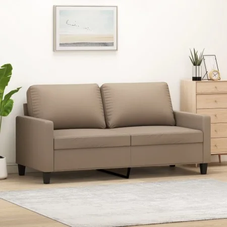 2-seater sofa in cappuccino-colored synthetic leather 140 cm by , Sofas - Ref: Foro24-359141, Price: 218,26 €, Discount: %