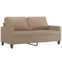 2-seater sofa in cappuccino-colored synthetic leather 140 cm by , Sofas - Ref: Foro24-359141, Price: 218,26 €, Discount: %