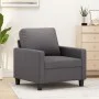 Sillón cuero sintético gris 60 cm de , Sofás - Ref: Foro24-359129, Precio: 129,05 €, Descuento: %
