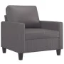 Sillón cuero sintético gris 60 cm de , Sofás - Ref: Foro24-359129, Precio: 129,05 €, Descuento: %