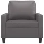 Sillón cuero sintético gris 60 cm de , Sofás - Ref: Foro24-359129, Precio: 129,05 €, Descuento: %