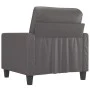 Sillón cuero sintético gris 60 cm de , Sofás - Ref: Foro24-359129, Precio: 129,05 €, Descuento: %