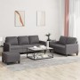 3-teilige Sofagarnitur aus grauem Kunstleder mit Kissen von , Sofas - Ref: Foro24-3201425, Preis: 514,35 €, Rabatt: %