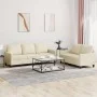 Cream synthetic leather 2-piece sofa set with cushions by , Sofas - Ref: Foro24-3201419, Price: 471,11 €, Discount: %
