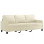 Cream synthetic leather 2-piece sofa set with cushions by , Sofas - Ref: Foro24-3201419, Price: 478,87 €, Discount: %