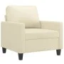 Cremefarbenes 4-teiliges Sofaset aus Kunstleder mit Kissen von , Sofas - Ref: Foro24-3201404, Preis: 658,26 €, Rabatt: %
