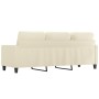 3-seater cream-colored synthetic leather sofa 180 cm by , Sofas - Ref: Foro24-359143, Price: 276,59 €, Discount: %