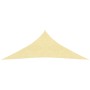 Toldo de vela triangular HDPE 5x5x5 m m beige