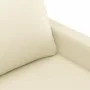 Sofá de 3 plazas de cuero sintético color crema 180 cm de , Sofás - Ref: Foro24-359143, Precio: 272,21 €, Descuento: %