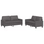 Gray synthetic leather 2-piece sofa set with cushions by , Sofas - Ref: Foro24-3201410, Price: 423,73 €, Discount: %