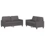 Gray synthetic leather 2-piece sofa set with cushions by , Sofas - Ref: Foro24-3201410, Price: 416,89 €, Discount: %