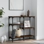 Oak brown engineered wood console table 80x29x75 cm by , Side tables - Ref: Foro24-834079, Price: 52,20 €, Discount: %