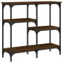 Oak brown engineered wood console table 80x29x75 cm by , Side tables - Ref: Foro24-834079, Price: 52,20 €, Discount: %