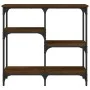Oak brown engineered wood console table 80x29x75 cm by , Side tables - Ref: Foro24-834079, Price: 51,55 €, Discount: %