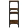 Oak brown engineered wood console table 80x29x75 cm by , Side tables - Ref: Foro24-834079, Price: 51,55 €, Discount: %