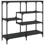 Schwarzer Konsolentisch aus Sperrholz, 103 x 32 x 95 cm von , Seitentische - Ref: Foro24-833950, Preis: 69,07 €, Rabatt: %