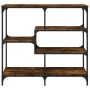 Konsolentisch aus geräuchertem Eichenholzwerkstoff, 103 x 32 x 95 cm von , Seitentische - Ref: Foro24-833952, Preis: 68,49 €,...
