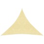 Toldo de vela triangular HDPE 5x5x5 m m beige