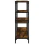 Konsolentisch aus geräuchertem Eichenholzwerkstoff, 103 x 32 x 95 cm von , Seitentische - Ref: Foro24-833952, Preis: 67,35 €,...