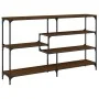 Oak brown engineered wood console table 160x32x95 cm by , Side tables - Ref: Foro24-833959, Price: 87,52 €, Discount: %