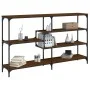 Oak brown engineered wood console table 160x32x95 cm by , Side tables - Ref: Foro24-833959, Price: 87,52 €, Discount: %