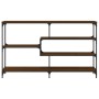 Oak brown engineered wood console table 160x32x95 cm by , Side tables - Ref: Foro24-833959, Price: 88,64 €, Discount: %