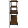 Oak brown engineered wood console table 160x32x95 cm by , Side tables - Ref: Foro24-833959, Price: 88,64 €, Discount: %