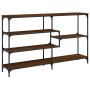 Oak brown engineered wood console table 160x32x95 cm by , Side tables - Ref: Foro24-833959, Price: 88,64 €, Discount: %