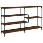 Oak brown engineered wood console table 160x32x95 cm by , Side tables - Ref: Foro24-833959, Price: 87,52 €, Discount: %
