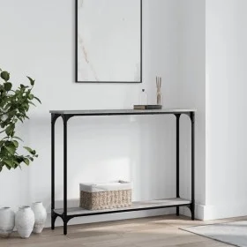 Sonoma gray engineered wood console table 100x22.5x75 cm by , Side tables - Ref: Foro24-834018, Price: 39,87 €, Discount: %