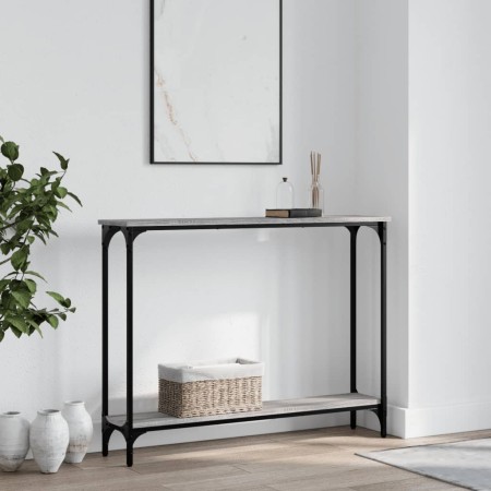 Sonoma gray engineered wood console table 100x22.5x75 cm by , Side tables - Ref: Foro24-834018, Price: 40,38 €, Discount: %
