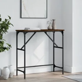 Oak brown engineered wood console table 75x32x75 cm by , Side tables - Ref: Foro24-834064, Price: 35,54 €, Discount: %