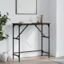 Oak brown engineered wood console table 75x32x75 cm by , Side tables - Ref: Foro24-834064, Price: 35,54 €, Discount: %