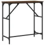 Oak brown engineered wood console table 75x32x75 cm by , Side tables - Ref: Foro24-834064, Price: 35,54 €, Discount: %