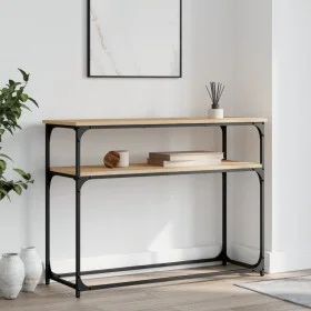 Sonoma oak engineered wood console table 100x35.5x75 cm by , Side tables - Ref: Foro24-834066, Price: 50,11 €, Discount: %